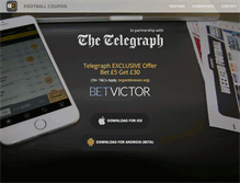 Tablet Screenshot of footballcoupon.co.uk